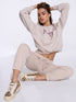 SINSAY WOMENS BASIC JOGGERS - BEIGE